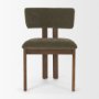 71316 - Soho Curved Open Back Olive Tripod Frame Dining Chair