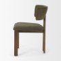 71316 - Soho Curved Open Back Olive Tripod Frame Dining Chair