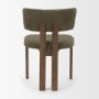 71316 - Soho Curved Open Back Olive Tripod Frame Dining Chair