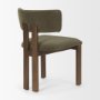 71316 - Soho Curved Open Back Olive Tripod Frame Dining Chair