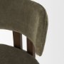 71316 - Soho Curved Open Back Olive Tripod Frame Dining Chair