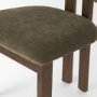 71316 - Soho Curved Open Back Olive Tripod Frame Dining Chair