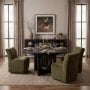 71276 - Wilkins Moss Olive Fabric Upholstered Dining Chair
