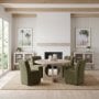 71276 - Wilkins Moss Olive Fabric Upholstered Dining Chair