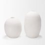 67679 - Karakum II Large White Textured Ceramic Vase 