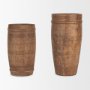 70507 - Porta Large Medium Brown Reclaimed Wooden Pot