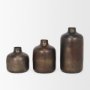 70555 - Daya Tall Antiqued Gold Metal Vase