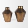 70667 - Perrin Small Brushed Gold Metal Decorative Vase
