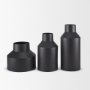 70947 - Tosca Tall Matte Black Metal Vase