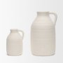 70991 - Tyrus Medium Textured Matte White w/ Speckling Ceramic Vase