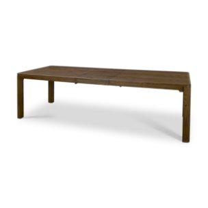 Kendrix 84" to 104" Rectangular Extendable Dining Table | Dark Brown Wood | Seats 10