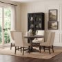 50361 - Poppy II 73.8" H Black Metal With Glass Door Display Cabinet 