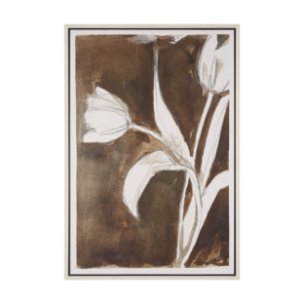 Tulip Bloom VI by Mercana Studio Hand-Embellished Textured Framed Canvas Artwork