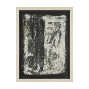Rhythm & Balance I by Mercana Studio Hand-Embellished Textured Framed Artwork Matted under Glass