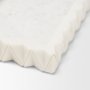 71479 - Camellia Rectangular White Marble Scalloped Tray
