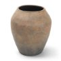 71512 - Cotto 10.6H Two Tone Wide Mouth Weathered Terracotta Urn Vase