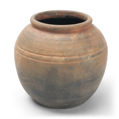 71513 - Cotto 8.7H Weathered Round Terracotta Vase