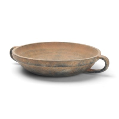 71509 - Cotto Round w/ Handles Weathered Terracotta Decorative Bowl