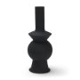 71576 - Veda Small Black Metal Geometric Vase