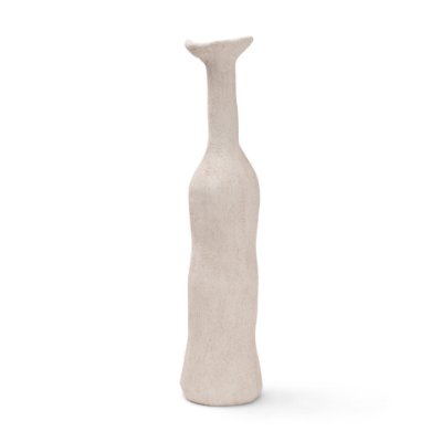71583 - Runa Large Cream Ceramic Rustic Decorative Bottle