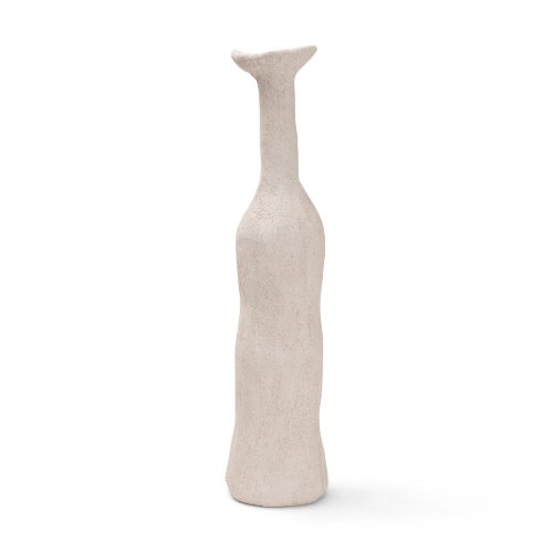 71583 - Runa Large Cream Ceramic Rustic Decorative Bottle