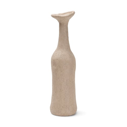 71582 - Runa Small Taupe Ceramic Rustic Decorative Bottle