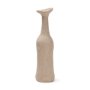71582 - Runa Small Taupe Ceramic Rustic Decorative Bottle