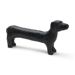 Dash Long Black Metal Dachshund Dog Object