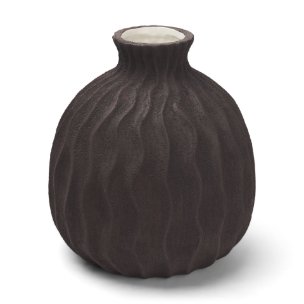 Tidal Medium Ceramic Rippled Decorative Vase