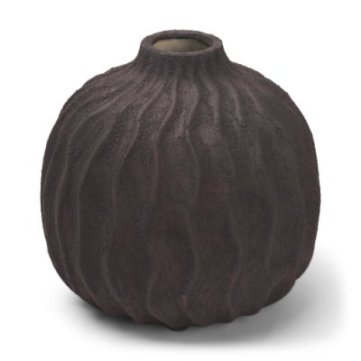 71596 - Tidal Short Ceramic Rippled Decorative Vase