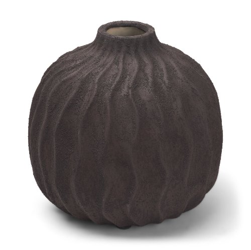 71596 - Tidal Short Ceramic Rippled Decorative Vase