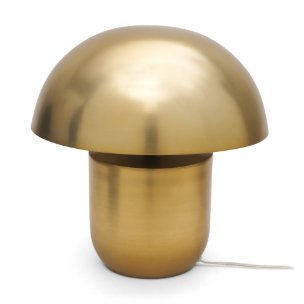 Orlo 15.4" Gold Metal Mushroom Table Lamp