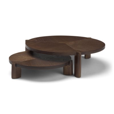 71603 - Stow Dark Brown Walnut Wood Risers (Set of 2)