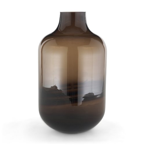 71617 - Aurel Tall Brown Glass Vase