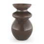 71624 - Bruna Sculptural Brown Glass Vase