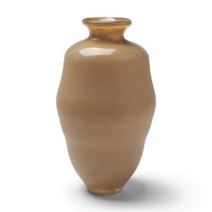 Dune Matte Brown Glass Vase