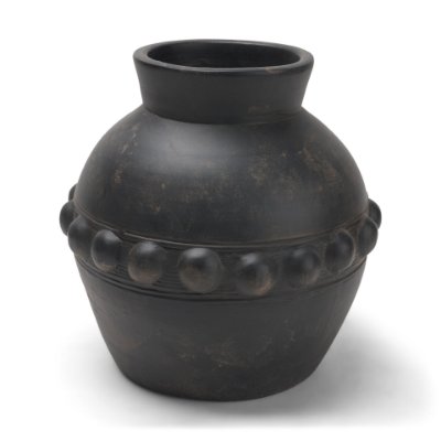 71660 - Douro Medium Earthy Brown Dotted Vase