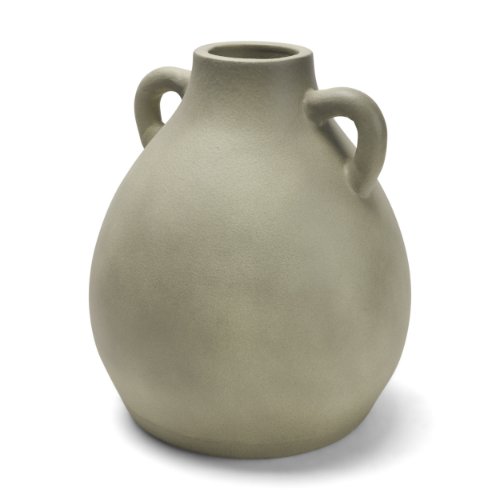 71662 - Cantara Medium Sage Green Ceramic Milk Jug w/ Handles