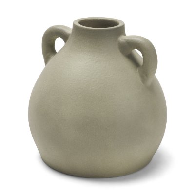 71661 - Cantara Small Sage Green Ceramic Milk Jug w/ Handles