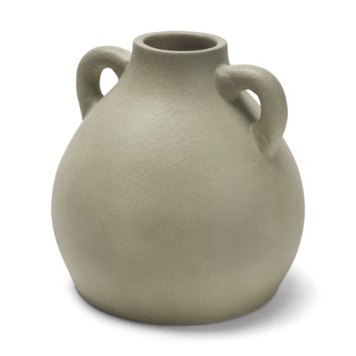 71661 - Cantara Small Sage Green Ceramic Milk Jug w/ Handles