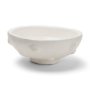 71663 - Punto Small White Paper Mache Dotted Centerpiece Bowl
