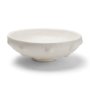 71664 - Punto Large White Paper Mache Dotted Centerpiece Bowl
