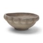 71676 - Konya Large Earthen Gray-Brown Dotted Paper Mache Centerpiece Bowl