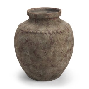 Mattone 24.4H Rustic Weathered Terracotta Floor Vase
