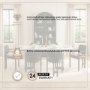 68848-AB - Tanner I 71L x 35W Rectangular White Marble W/ Metal Base Dining Table