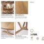 69956-AB - Viktor 94"L Light Brown Solid Wood Dining Table