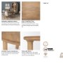 70884-AB - Soma 48" Light Brown Mango Wood Round Dining Table