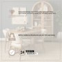 70884-AB - Soma 48" Light Brown Mango Wood Round Dining Table
