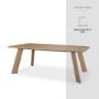 71056-AB - Welborn 84" Light Brown Wood Rectangular Dining Table