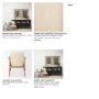 69814 - Westan Cream Boucle Fabric W/Light Brown Wood Accent Chair